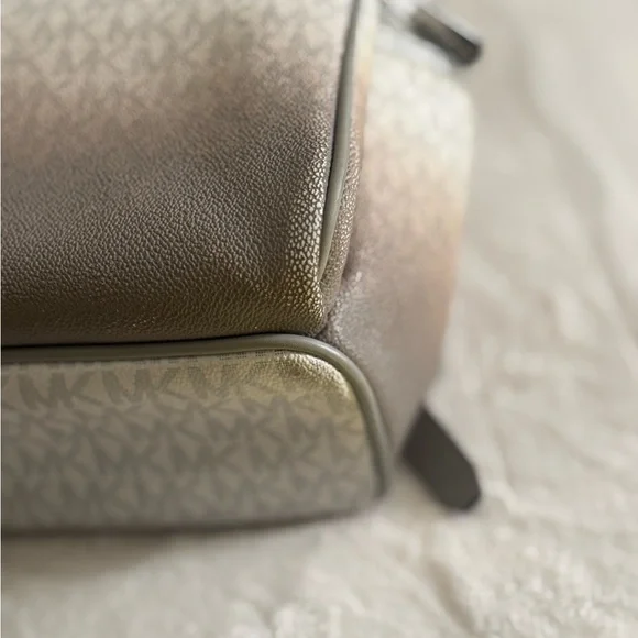 Michael Kors Metallic Tan Backpack - Picture 6 of 6